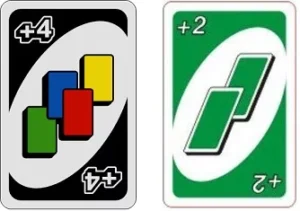 +2 und +4 Karten in Uno